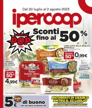 Volantino Ipercoop Sconti fino al 50% dal 20/07 al 2/08/2023