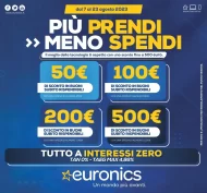 Volantino Euronics Più Spendi Meno Spendi dal 7/08 al 23/08/2023