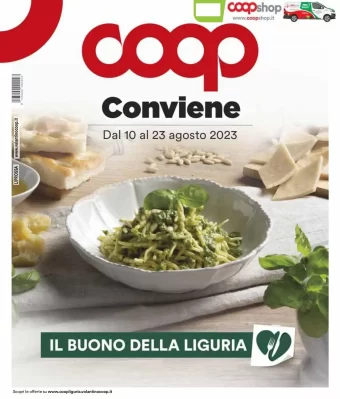 Liguria | Volantino Coop dal 10 al 23 agosto | Offerte regionali su formaggi e vini