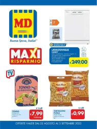 Volantino MD Maxi Risparmio fino al 3/09 dal 22/08/2023