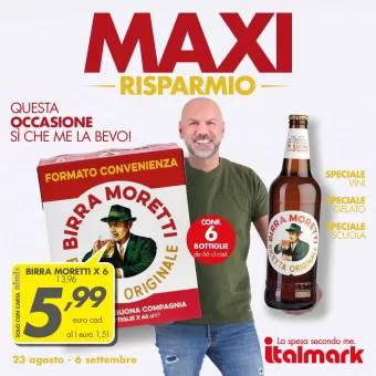 Volantino Italmark Maxi Risparmio dal 23/08 al 6/09/2023