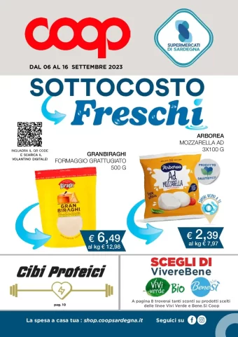 Anteprima Coop Sardegna – il volantino è già online. Scade il 16/09/2023: Sottocosto Freschi