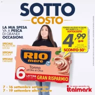 Volantino Italmark Sottocosto dal 7/09 al 19/09/2023