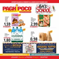 Volantino Paghi Poco Back to School dal 15/09 al 25/09/2023