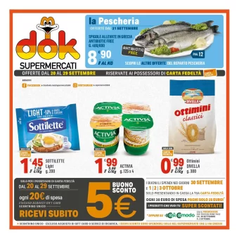 Volantino Dok Supermercati Offerte dal 20/09 al 29/09/2023