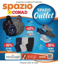 Volantino Spazio Conad Offerte Outlet fino al 16/10 dal 3/10/2023