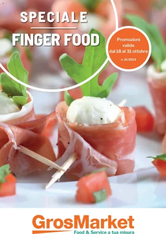 Volantino SoGeGross Speciale Finger Food dal 18 al 31/10/2023