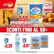 Volantino Pan Sconti fino al 50% dal 26/10 al 1/11/2023