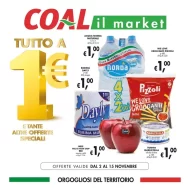 Volantino Coal il Market Tutto a 1€ fino al 15/11 dal 2/11/2023