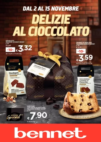 Volantino Bennet Delizie al Cioccolato dal 2/11 al 15/11/2023