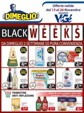 Volantino DiMeglio Black Weeks dal 13/11 al 26/11/2023