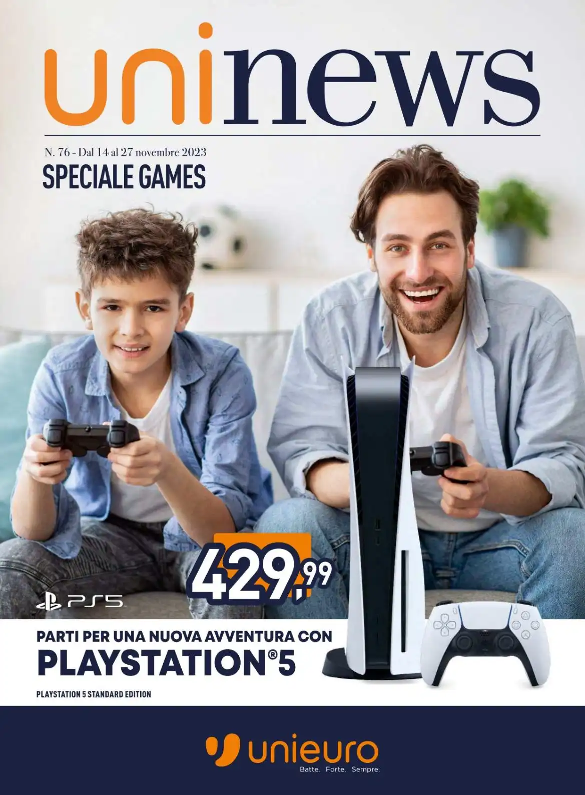 UniNews Speciale Games: offerte sul volantino Unieuro dal 14/11 al 27/11/2023