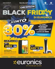 Volantino Euronics Black Friday dal 16/11 al 27/11/2023