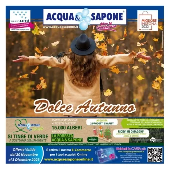 Sicilia – Volantino Acqua e Sapone Online | attuali offerte dal 20/11/2023: Dolce Autunno