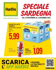 Volantino HarDis Speciale Sardegna fino al 3/12 dal 23/11/2023
