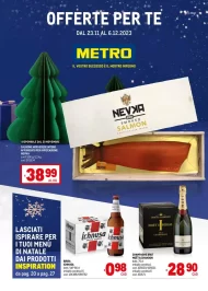 Volantino Metro Offerte di Natale dal 23/11 al 6/12/2023