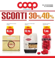 Caffè, Pasta e Latte nel volantino Coop Trentino dal 23/11/2023: Sconti 30% 40%