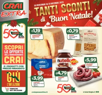 Offerte Crai Extra | sfogliando trovi nuovi sconti di Natale dal 30/11 al 13/12/2023 in Sardegna