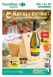 Volantino Carrefour Express Natale Extra dal 7/12 al 26/12/2023