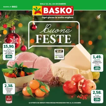 Volantino Basko Buone Feste dall’11/12 al 24/12/2023