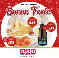Volantino A&O Buone Feste, offerte valide fino al 31/12/2023