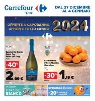 Volantino Carrefour Capodanno fino al 4/01/2024 dal 27/12/2023