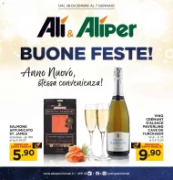 Volantino Alì e Aliper Buone Feste dal 28/12/2023 al 7/01/2024