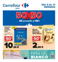 Volantino Carrefour 50 Prodotti al 50% dal 5/01 al 17/01/2024