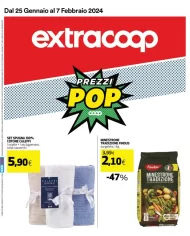 Volantino ExtraCoop Prezzi Pop, online dal 25/01 al 7/02/2024
