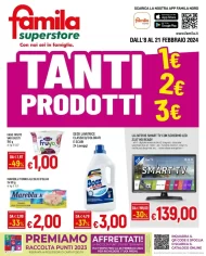Famila Superstore Offerte a 1€ 2€ 3€ sul Volantino dal 8/02/2024