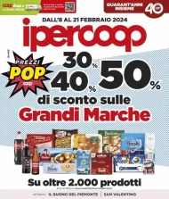 Volantino Ipercoop Lombardia Grandi Marche dal 8 al 21/02/2024