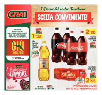 Nuovo volantino Crai Calabria Scelta Conveniente dal 12/02/2024