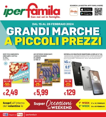 IperFamila Piccoli Prezzi Nuovo Volantino dal 15/02 al 28/02/2024