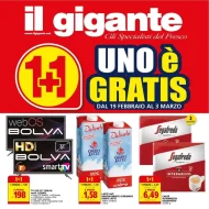 Volantino Il Gigante 1+1 Gratis dal 19/02 al 3/03/2024