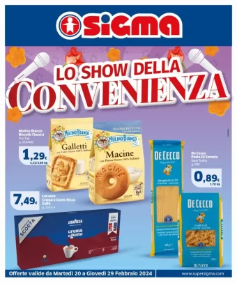 Volantino Sigma Lazio Lo Show della Convenienza dal 20/02/2024