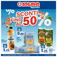 Sigma Superstore Sconti fino al 50% Volantino dal 1/03 al 11/03/2024
