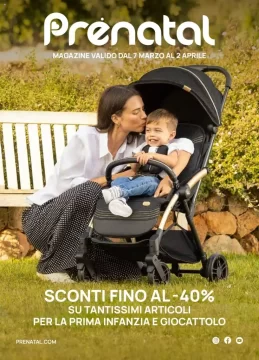 Volantino Prenatal Sconti fino al 40% dal 7/03 al 2/04/2024