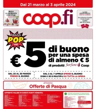 Coop.fi Offerte Volantino Prezzi Pop dal 21/03 al 3/04/2024