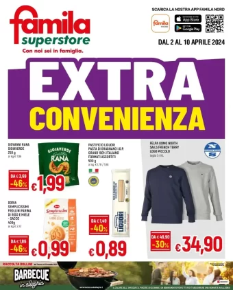 Famila Superstore Extra Convenienza Volantino dal 2/04/2024