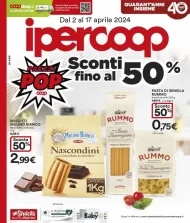 Volantino Ipercoop Sconti fino al 50% dal 2/04 al 17/04/2024