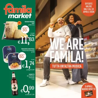 Famila Market Volantino online dal 3/04 al 10/04/2024