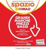Volantino Spazio Conad Grandi Marche dal 9/04 al 3/06/2024