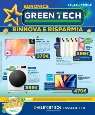 Euronics La Via Lattea Offerte Green Tech Volantino dal 4/04/2024