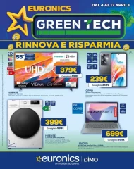 Euronics Dimo Green Tech Rinnova e Risparmia Volantino dal 4/04/2024