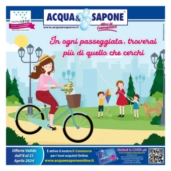 Acqua e Sapone Sicilia Gruppo Leto Volantino Offerte dal 8/04/2024
