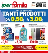 IperFamila Volantino Offerte da 0.50€ a 3€ dal 8/04 al 17/04/2024