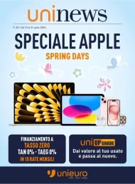 Volantino Unieuro Speciale Apple dal 15/04 al 21/04/2024