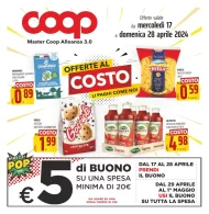Coop Campania Volantino Offerte al Costo dal 17 al 28/04/2024