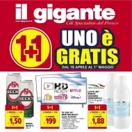 Volantino Il Gigante 1+1 Gratis dal 18/04 al 1/05/2024