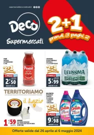 Volantino Decò Supermercati 2 Più 1 fino al 6/05 dal 26/04/2024